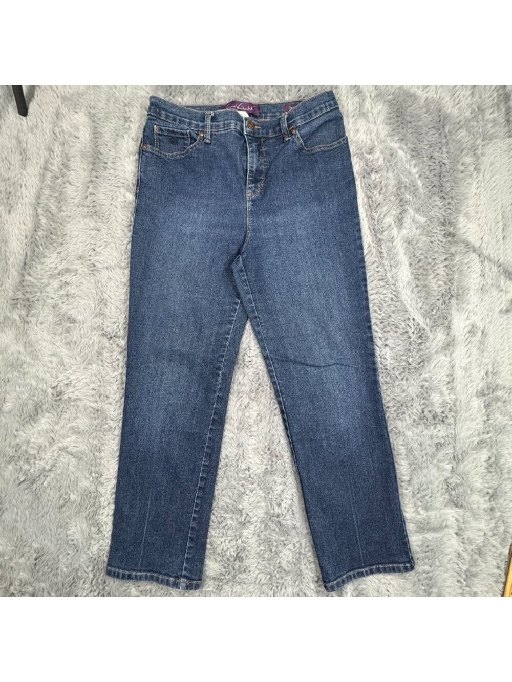 Gloria Vanderbilt Amanda Jeans Women's 8P Blue Cotton Denim Tapered Classic-Fit